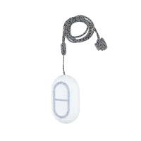 WhiteLabel | Panikknopf | Zwei Tasten | Fehlaktivierungsschutz | IP54 | Weiß | DoubleButton