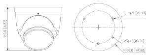 GOLIATH Starlight IP Dome Kamera | 8 MP | 2.8mm | WDR | 30m IR | Alarm | SMD 3.0 | 4K TiOC Serie