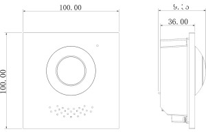GOLIATH PRO IP & 2-Draht BUS Video Türsprechanlage | Kamera Modul | 2MP | IR | App | 180° Winkel