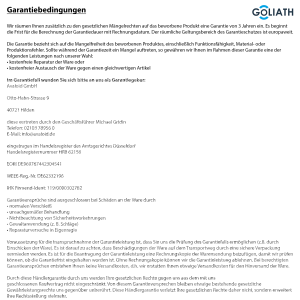 GOLIATH PRO 2-Draht BUS Video-Sprechanlage | App | 1 Familie | 2x7" Weiß | Fingerprint | 180°