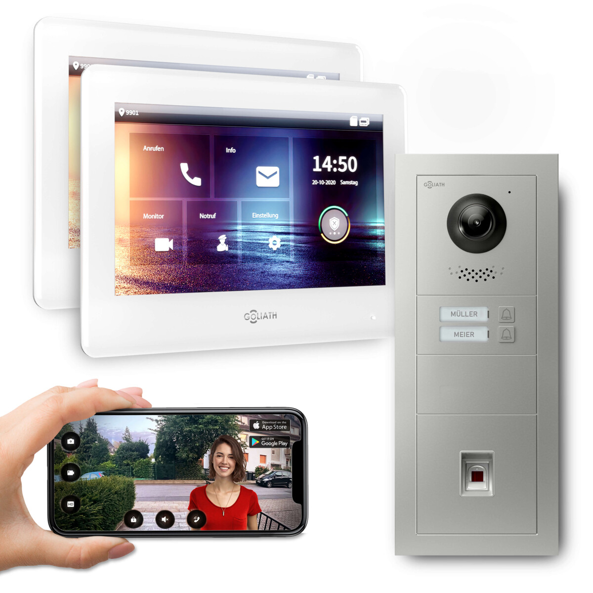 GOLIATH PRO 2-Draht BUS Türsprechan box