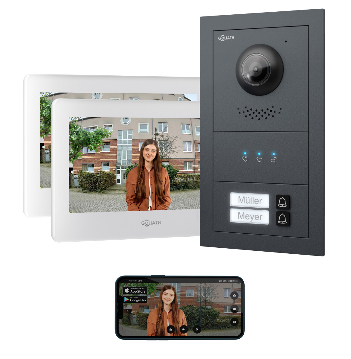 GOLIATH Basic 2-Draht BUS Türsprech box