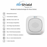 GOLIATH Basic Alarm | Innnensirene mit Intercom | Sprechen + Hören | Panikknopf | GegensprechSirene