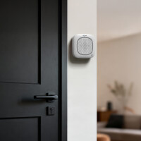 GOLIATH Basic Alarm | Innnensirene mit Intercom | Sprechen + Hören | Panikknopf | GegensprechSirene