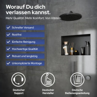 VILSTEIN | Duschnische  | Unterputz | Wandnische | Randloses Duschregal mit Ablage