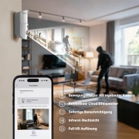GOLIATH Basic Alarm | AlarmZentrale | BewegungsKamera | TürKontakt | KeyPad | FernBedienung | InnenSirene | StarterSet