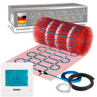 Angebot VILSTEIN© Elektrische Fußbodenheizung | 200W/m² TWIN Technologie Elektro | Komplett-Set | 10m² - 20m