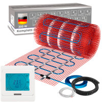 Angebot VILSTEIN© Elektrische Fußbodenheizung | 200W/m² TWIN Technologie Elektro | Komplett-Set | 15m² - 30m
