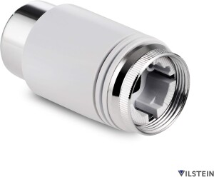 VILSTEIN Thermostatkopf, Thermostatventil für Bad-Heizkörper, Ventilaufsatz, Weiß