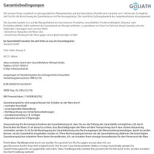 GOLIATH PRO 2-Draht BUS Video Türsprechanlage | App | 1 Familie | 3x7 Zoll Schwarz | 180°