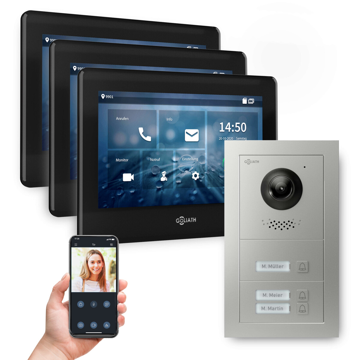 GOLIATH PRO 2-Draht BUS Video Türsp box