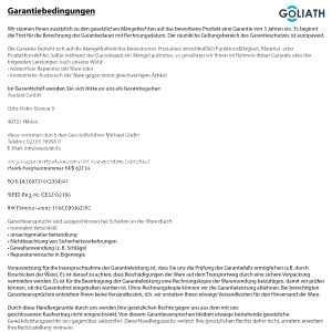 GOLIATH PRO 2-Draht BUS Videosprechanlage | App | 1 Familie | 3x7"Schwarz | Fingerprint |180°