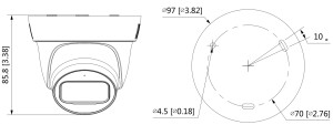 GOLIATH HDCVI Dome Kamera | 8 MP | 2.8mm | WDR | 30m IR | Mikrofon | IP67 | 4K Lite Serie