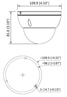GOLIATH HDCVI Dome Kamera | 8 MP | 2.8mm | WDR | Mikrofon | 40m IR | IP67 | IK10 | 4K Lite Serie