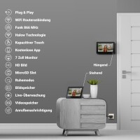 GOLIATH Funk Video Türsprechanlage | 120° Winkel | Türöffner | Bildspeicher | Weißlicht | App