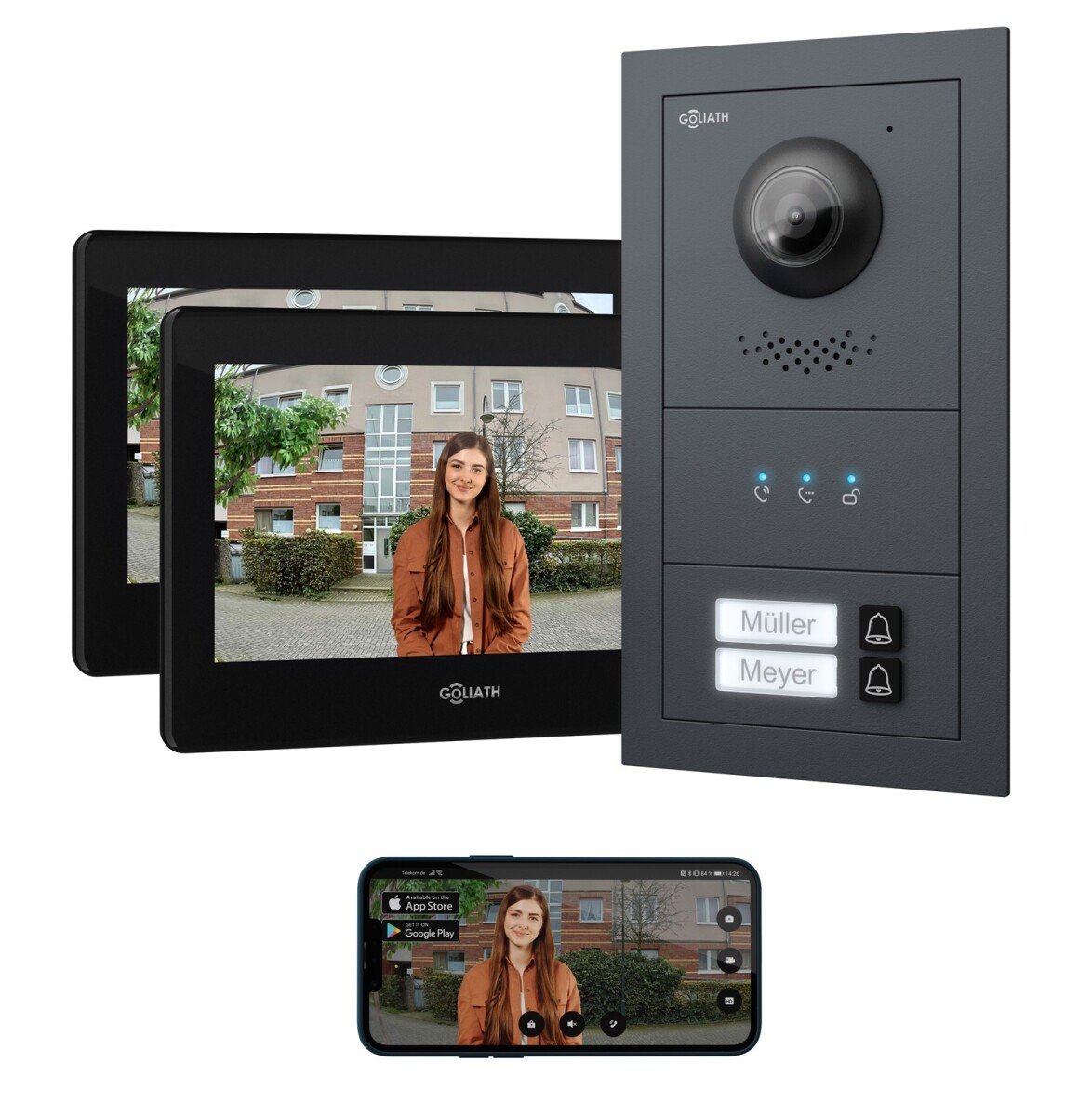 GOLIATH Basic 2-Draht BUS Türsprech box
