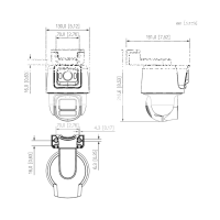 GOLIATH Starlight IP PTZ Kamera | 4 MP + 2 MP | 50m Weißlicht | 2 Way Audio | SMD 3.0 | Dual Serie