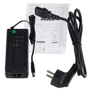 GOLIATH 4-Port PoE Switch + 1-Port Gigabit Uplink, RJ45 10/100Mbps, Max 30W/Port, Gesamtleistung 58W