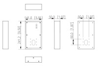 GOLIATH IP & 2-Draht Video Türsprechanlage | Klingelstele | Aluminium | Regenabdeckung