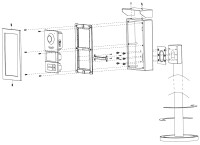 GOLIATH IP & 2-Draht Video Türsprechanlage | Klingelstele | Aluminium | Regenabdeckung