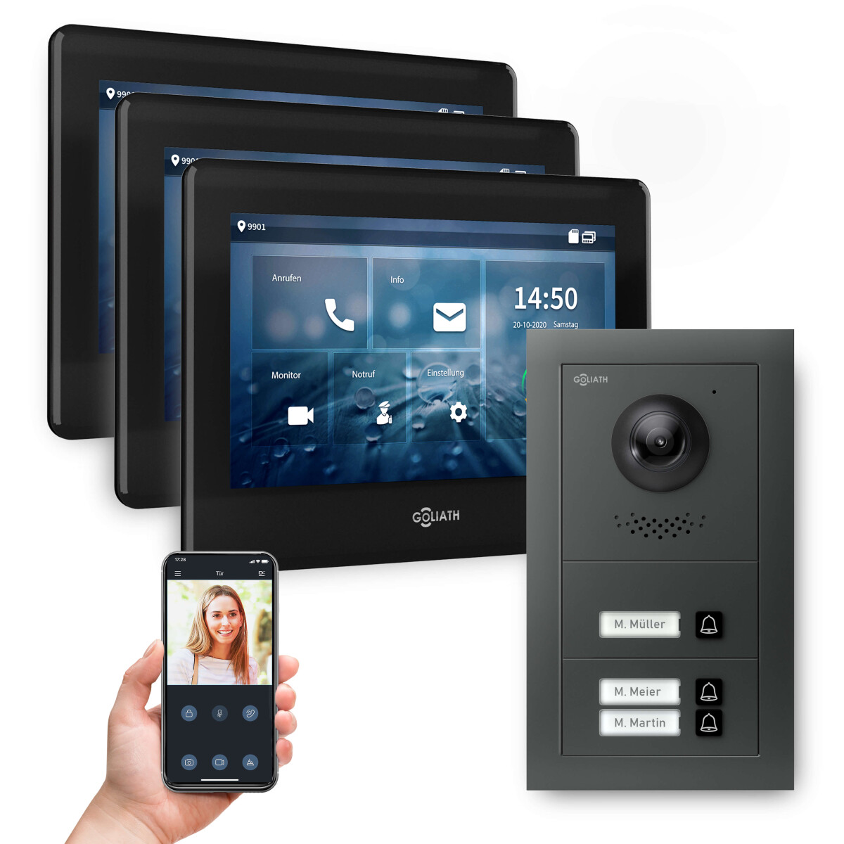 GOLIATH PRO 2-Draht BUS Video Türsp box