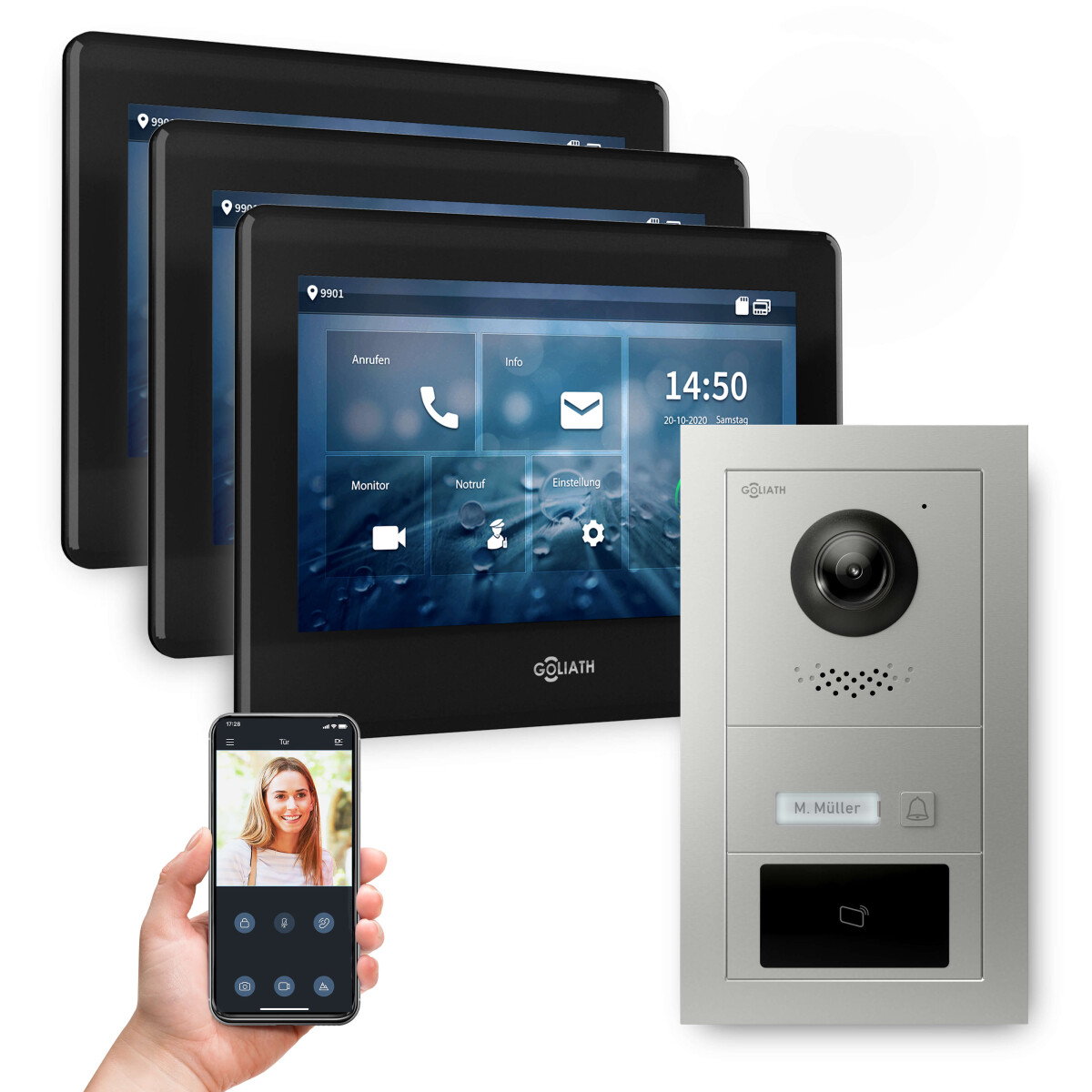 GOLIATH PRO 2-Draht BUS Sprechanlage | A box