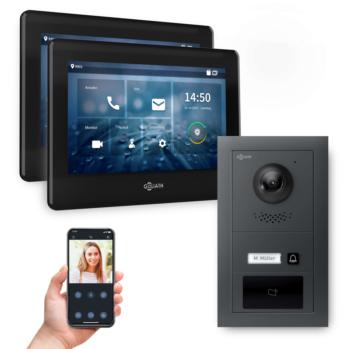 GOLIATH PRO 2-Draht BUS Video Türsp box
