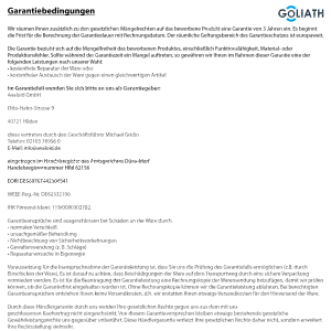 GOLIATH PRO IP Türsprechanlage | Anthrazit | 1-Fam | 10" HD | RFID | Unterputz | 180 Grad
