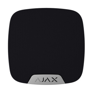 AJAX | Innenensirene | Zusätzlicher LED anschluss | 81 - 105 dB | Schwarz | HomeSiren