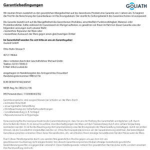GOLIATH PRO 2-Draht BUS Video Türsprechanlage | Anthrazit | 1 Fam | Aufputz | 7" Weiß | 180°