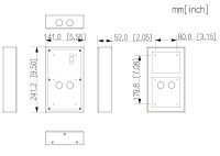 GOLIATH IP & 2-Draht Video Türsprechanlage | 2-Fach Aufputzgehäuse | Aluminium | Anthrazit