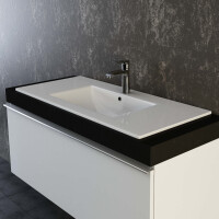 VILSTEIN© Keramik Einbauwaschbecken Einbau Einsatz Waschbecken Becken Handwaschbecken 100cm