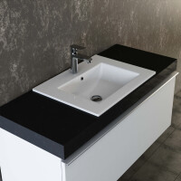 VILSTEIN© Keramik Einbauwaschbecken Einbau Einsatz Waschbecken Becken Handwaschbecken 62cm