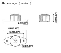 GOLIATH Mikrofon, Cinch Anschluss, hohe Empfindlichkeit, Rausch & Echo Unterdrückung, 5-40qm