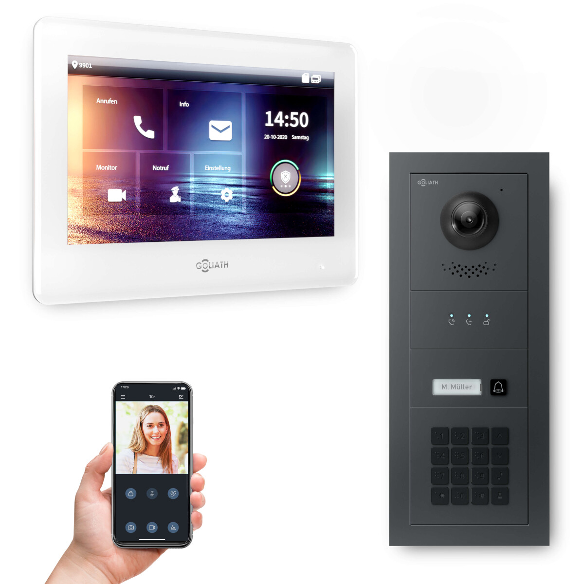 GOLIATH PRO 2-Draht BUS Türsprechan box