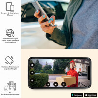 GOLIATH PRO 2-Draht BUS Türsprechanlage | Anthrazit | 1 Fam. | 7 Zoll Schwarz | Fingerprint |180°