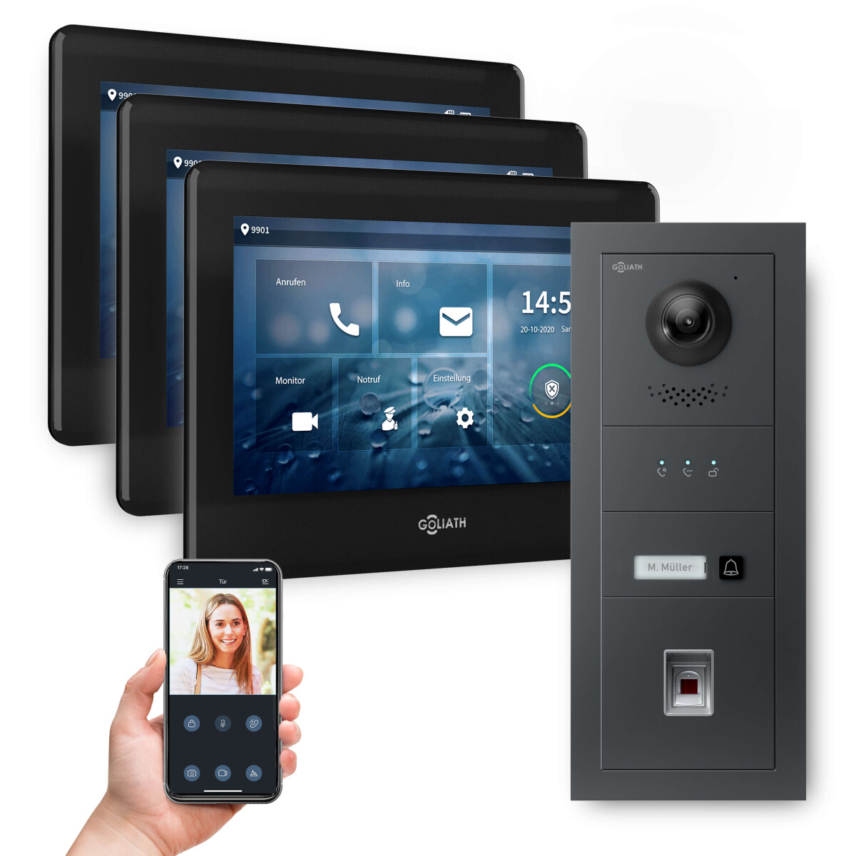 GOLIATH PRO 2-Draht BUS Videosprechanlag box