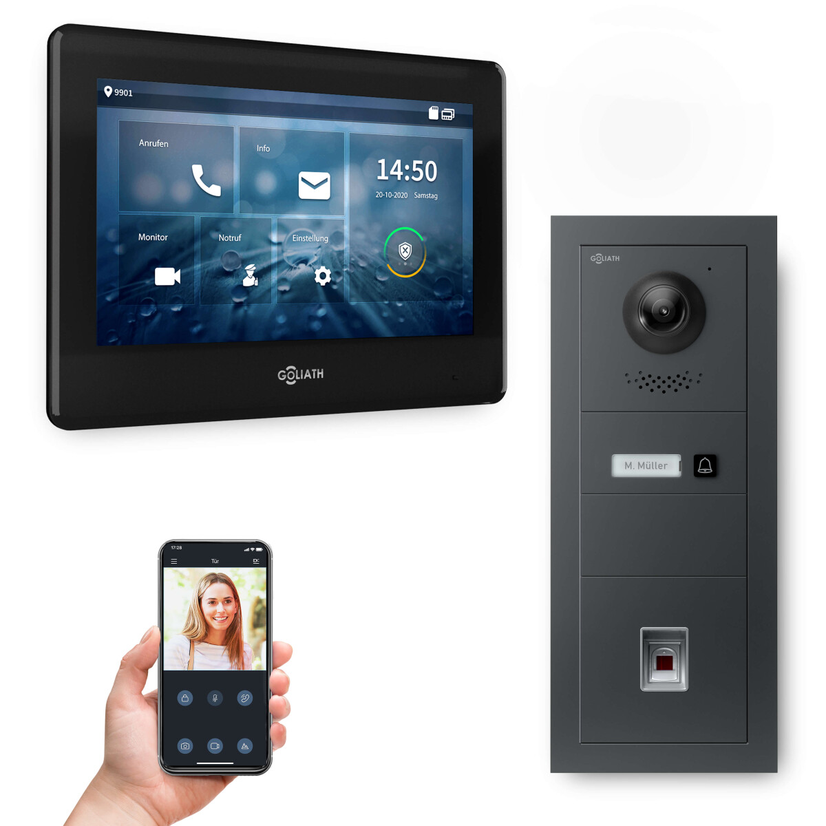 GOLIATH PRO 2-Draht BUS Videosprechanlag box